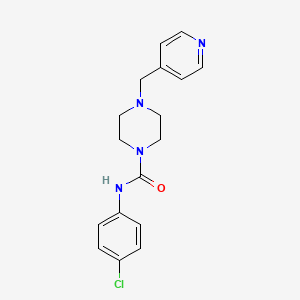 molecular formula C17H19ClN4O B4732546 N-(4-CHLOROPHENYL)-4-[(PYRIDIN-4-YL)METHYL]PIPERAZINE-1-CARBOXAMIDE 