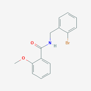 molecular formula C15H14BrNO2 B4732554 N-[(2-bromophenyl)methyl]-2-methoxybenzamide 