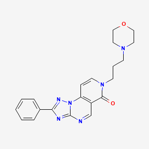 molecular formula C21H22N6O2 B4732597 7-(3-morpholin-4-ylpropyl)-2-phenylpyrido[3,4-e][1,2,4]triazolo[1,5-a]pyrimidin-6(7H)-one 