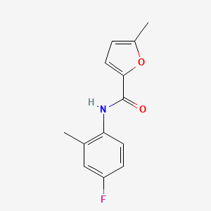 molecular formula C13H12FNO2 B4732845 N-(4-fluoro-2-methylphenyl)-5-methylfuran-2-carboxamide 