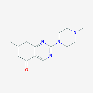 molecular formula C14H20N4O B4733014 7-methyl-2-(4-methylpiperazin-1-yl)-7,8-dihydroquinazolin-5(6H)-one 