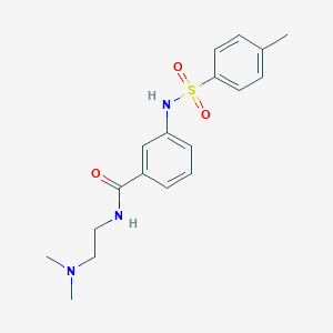 molecular formula C18H23N3O3S B4733148 N-[2-(dimethylamino)ethyl]-3-[(4-methylphenyl)sulfonylamino]benzamide 