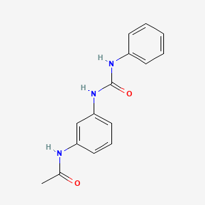 molecular formula C15H15N3O2 B4733153 N-[3-[[(phenylamino)carbonyl]amino]phenyl]acetamide 
