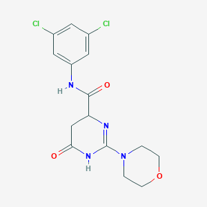 molecular formula C15H16Cl2N4O3 B4733198 N-(3,5-dichlorophenyl)-2-(morpholin-4-yl)-6-oxo-3,4,5,6-tetrahydropyrimidine-4-carboxamide 