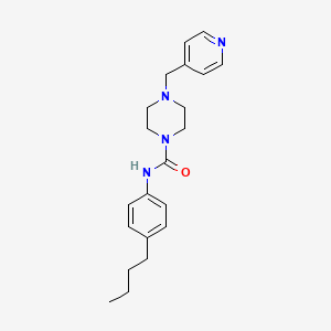 molecular formula C21H28N4O B4733276 N-(4-BUTYLPHENYL)-4-[(PYRIDIN-4-YL)METHYL]PIPERAZINE-1-CARBOXAMIDE 