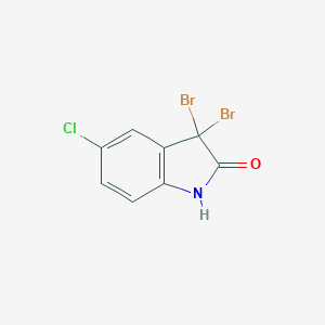 B047338 3,3-Dibromo-5-chloro-1,3-dihydroindol-2-one CAS No. 113423-48-6