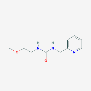 molecular formula C10H15N3O2 B4733837 N-(2-METHOXYETHYL)-N'-(2-PYRIDYLMETHYL)UREA 