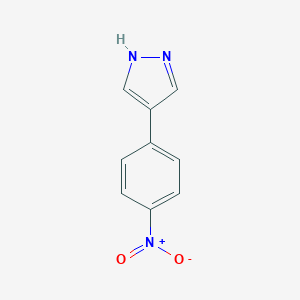 molecular formula C9H7N3O2 B047341 4-(4-硝基苯基)-1H-吡唑 CAS No. 114474-26-9