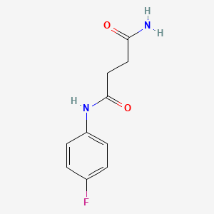molecular formula C10H11FN2O2 B4734560 N'-(4-fluorophenyl)butanediamide 