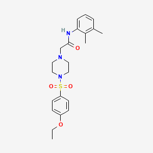 molecular formula C22H29N3O4S B4734709 N~1~-(2,3-DIMETHYLPHENYL)-2-{4-[(4-ETHOXYPHENYL)SULFONYL]PIPERAZINO}ACETAMIDE 