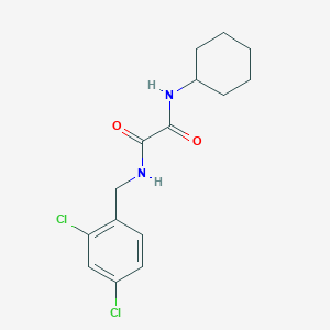 molecular formula C15H18Cl2N2O2 B4735483 N'-cyclohexyl-N-[(2,4-dichlorophenyl)methyl]oxamide 