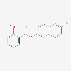 molecular formula C18H13BrO3 B473590 (6-Bromonaphthalen-2-yl) 2-methoxybenzoate CAS No. 723257-27-0