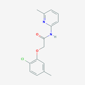 molecular formula C15H15ClN2O2 B4735929 2-(2-chloro-5-methylphenoxy)-N-(6-methylpyridin-2-yl)acetamide 