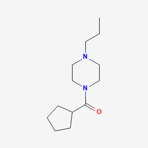 molecular formula C13H24N2O B4736153 CYCLOPENTYL(4-PROPYLPIPERAZINO)METHANONE 