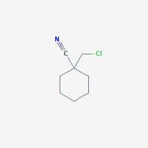 molecular formula C8H12ClN B047362 1-(Chloromethyl)Cyclohexanecarbonitrile CAS No. 112905-95-0
