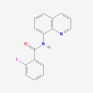molecular formula C16H11IN2O B473648 2-iodo-N-quinolin-8-ylbenzamide CAS No. 723259-89-0