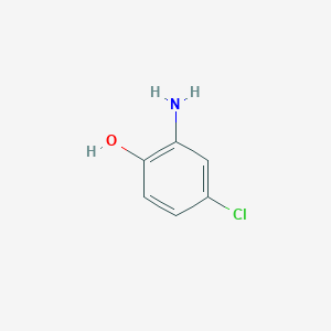molecular formula C6H6ClNO<br>HOC6H3(NH2)Cl<br>C6H6ClNO B047367 2-氨基-4-氯苯酚 CAS No. 95-85-2