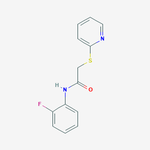 molecular formula C13H11FN2OS B4736867 N-(2-fluorophenyl)-2-(pyridin-2-ylsulfanyl)acetamide 