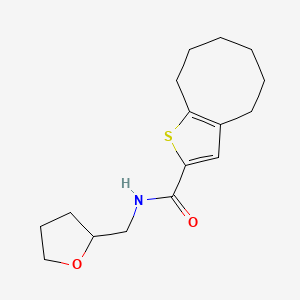 molecular formula C16H23NO2S B4737014 N-[(OXOLAN-2-YL)METHYL]-4H5H6H7H8H9H-CYCLOOCTA[B]THIOPHENE-2-CARBOXAMIDE 