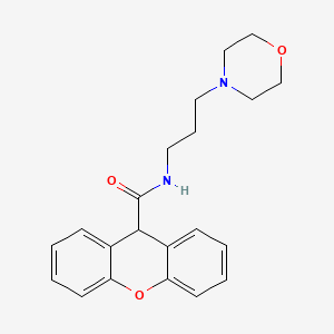 molecular formula C21H24N2O3 B4738108 N-[3-(morpholin-4-yl)propyl]-9H-xanthene-9-carboxamide 