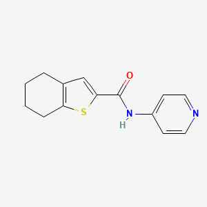 molecular formula C14H14N2OS B4738168 N-(4-PYRIDINYL)-4,5,6,7-TETRAHYDRO-1-BENZOTHIOPHENE-2-CARBOXAMIDE 