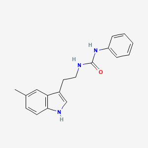 molecular formula C18H19N3O B4738845 1-[2-(5-methyl-1H-indol-3-yl)ethyl]-3-phenylurea 