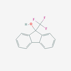 molecular formula C14H9F3O B047392 9-(Trifluoromethyl)fluoren-9-ol CAS No. 120747-41-3