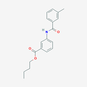 molecular formula C19H21NO3 B4739304 BUTYL 3-(3-METHYLBENZAMIDO)BENZOATE 