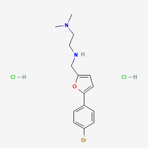 molecular formula C15H21BrCl2N2O B4739632 N-[[5-(4-bromophenyl)furan-2-yl]methyl]-N',N'-dimethylethane-1,2-diamine;dihydrochloride 
