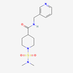 molecular formula C14H22N4O3S B4739748 1-[(dimethylamino)sulfonyl]-N-(3-pyridinylmethyl)-4-piperidinecarboxamide 
