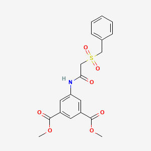 molecular formula C19H19NO7S B4740073 DIMETHYL 5-{[2-(BENZYLSULFONYL)ACETYL]AMINO}ISOPHTHALATE 