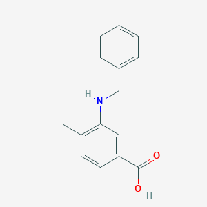 molecular formula C15H15NO2 B4740134 3-(benzylamino)-4-methylbenzoic acid 