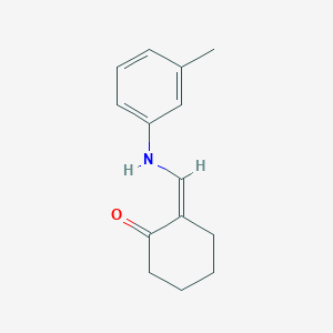 molecular formula C14H17NO B4740274 (2Z)-2-[(3-methylanilino)methylidene]cyclohexan-1-one 