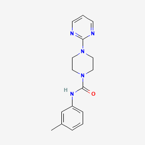 molecular formula C16H19N5O B4740433 N-(3-methylphenyl)-4-(pyrimidin-2-yl)piperazine-1-carboxamide 