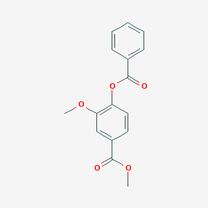 molecular formula C16H14O5 B474055 Methyl 4-benzoyloxy-3-methoxybenzoate CAS No. 33551-45-0