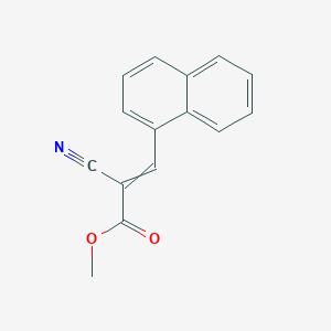 molecular formula C15H11NO2 B047407 Methyl 2-cyano-3-naphthalen-1-ylprop-2-enoate CAS No. 115324-57-7