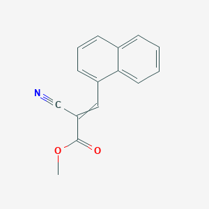 molecular formula C15H11NO2 B047407 2-Cyano-3-(1-naphthalenyl)-2-propenoic acid methyl ester CAS No. 115324-57-7