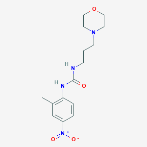 molecular formula C15H22N4O4 B4740761 N-(2-METHYL-4-NITROPHENYL)-N'-(3-MORPHOLINOPROPYL)UREA 