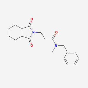 molecular formula C19H22N2O3 B4740769 N-benzyl-3-(1,3-dioxo-3a,4,7,7a-tetrahydroisoindol-2-yl)-N-methylpropanamide 