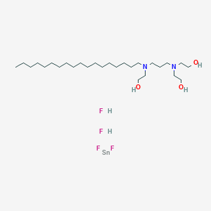 molecular formula C27H60F4N2O3Sn B047408 Meridol CAS No. 120812-75-1