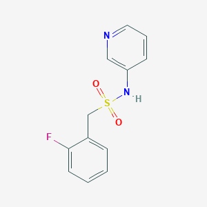 molecular formula C12H11FN2O2S B4741002 1-(2-fluorophenyl)-N-(pyridin-3-yl)methanesulfonamide 