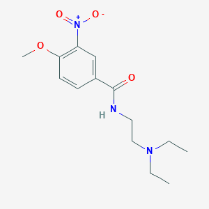 molecular formula C14H21N3O4 B4741041 N-[2-(diethylamino)ethyl]-4-methoxy-3-nitrobenzamide 