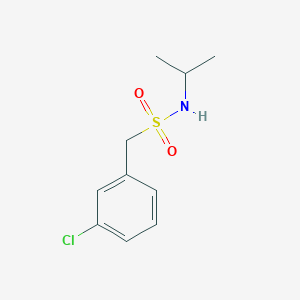 molecular formula C10H14ClNO2S B4741176 1-(3-chlorophenyl)-N-isopropylmethanesulfonamide 