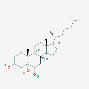 molecular formula C27H48O3 B047416 Cholestane-3,5,6-triol CAS No. 115510-05-9