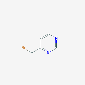 molecular formula C5H5BrN2 B047420 4-(溴甲基)嘧啶 CAS No. 54198-78-6
