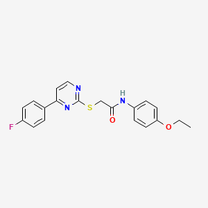 molecular formula C20H18FN3O2S B4742274 N~1~-(4-ETHOXYPHENYL)-2-{[4-(4-FLUOROPHENYL)-2-PYRIMIDINYL]SULFANYL}ACETAMIDE 