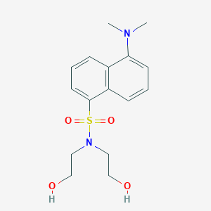 molecular formula C16H22N2O4S B047425 1-Naphthalenesulfonamide, 5-(dimethylamino)-N,N-bis(2-hydroxyethyl)- CAS No. 96100-89-9