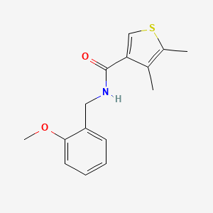 molecular formula C15H17NO2S B4742852 N-(2-methoxybenzyl)-4,5-dimethyl-3-thiophenecarboxamide 