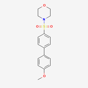 molecular formula C17H19NO4S B4742856 4-{[4-(4-Methoxyphenyl)phenyl]sulfonyl}morpholine 