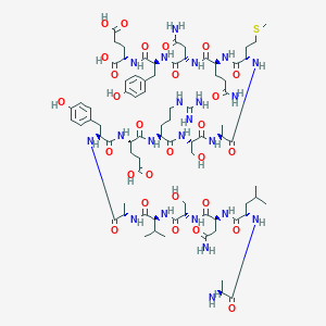 molecular formula C78H120N22O28S B047432 beta-Preprotachykinin (111-126) CAS No. 114547-33-0